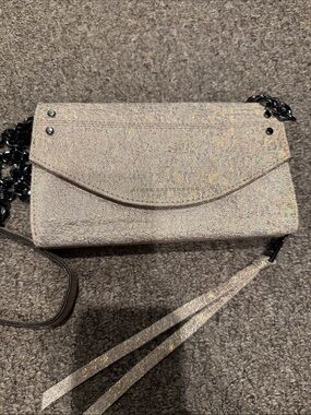 Aimee Kestenberg Sparkle Champagne Glitter Wristlet Clutch